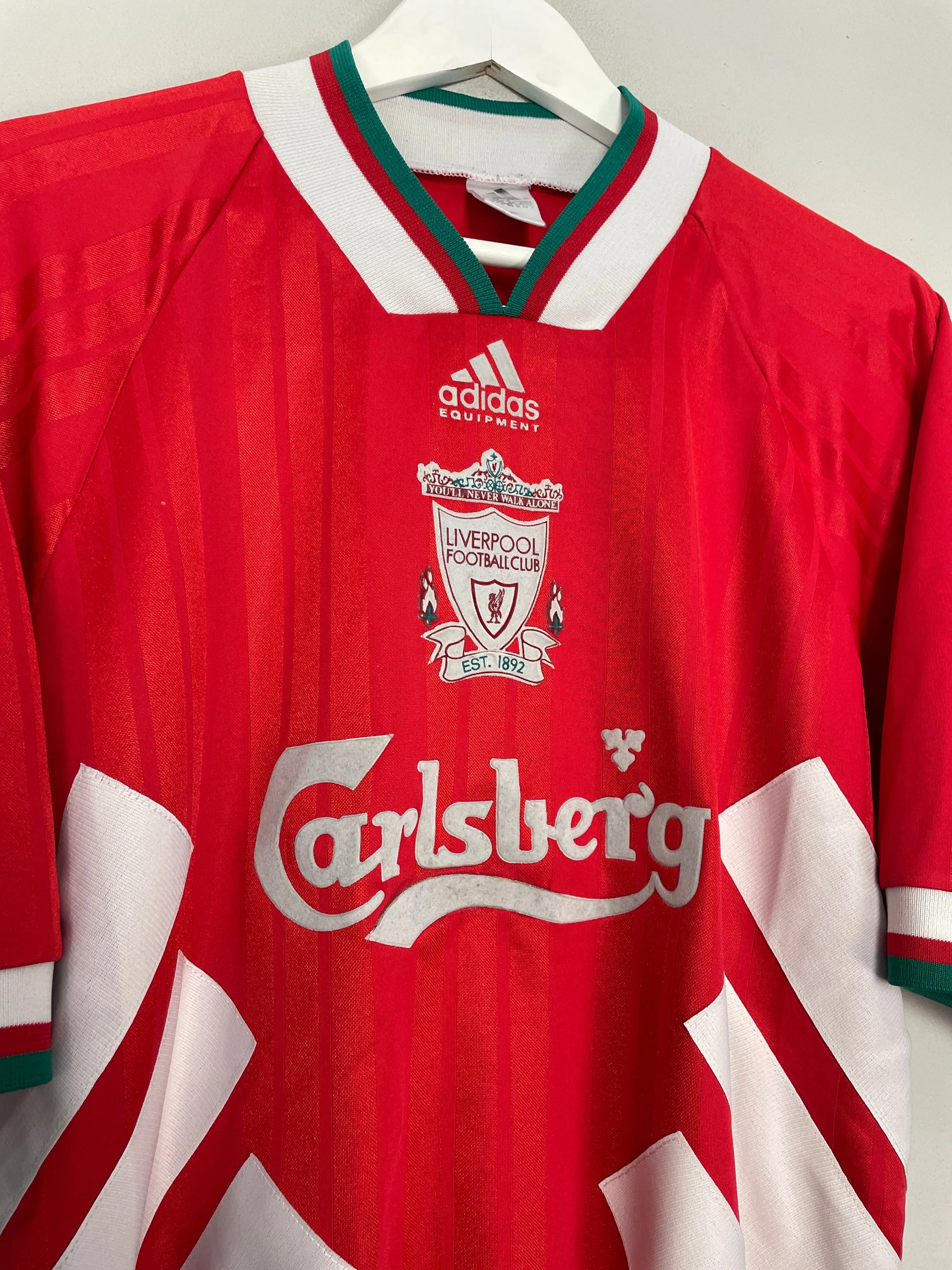 1993/95 LIVERPOOL HOME SHIRT (XL) ADIDAS