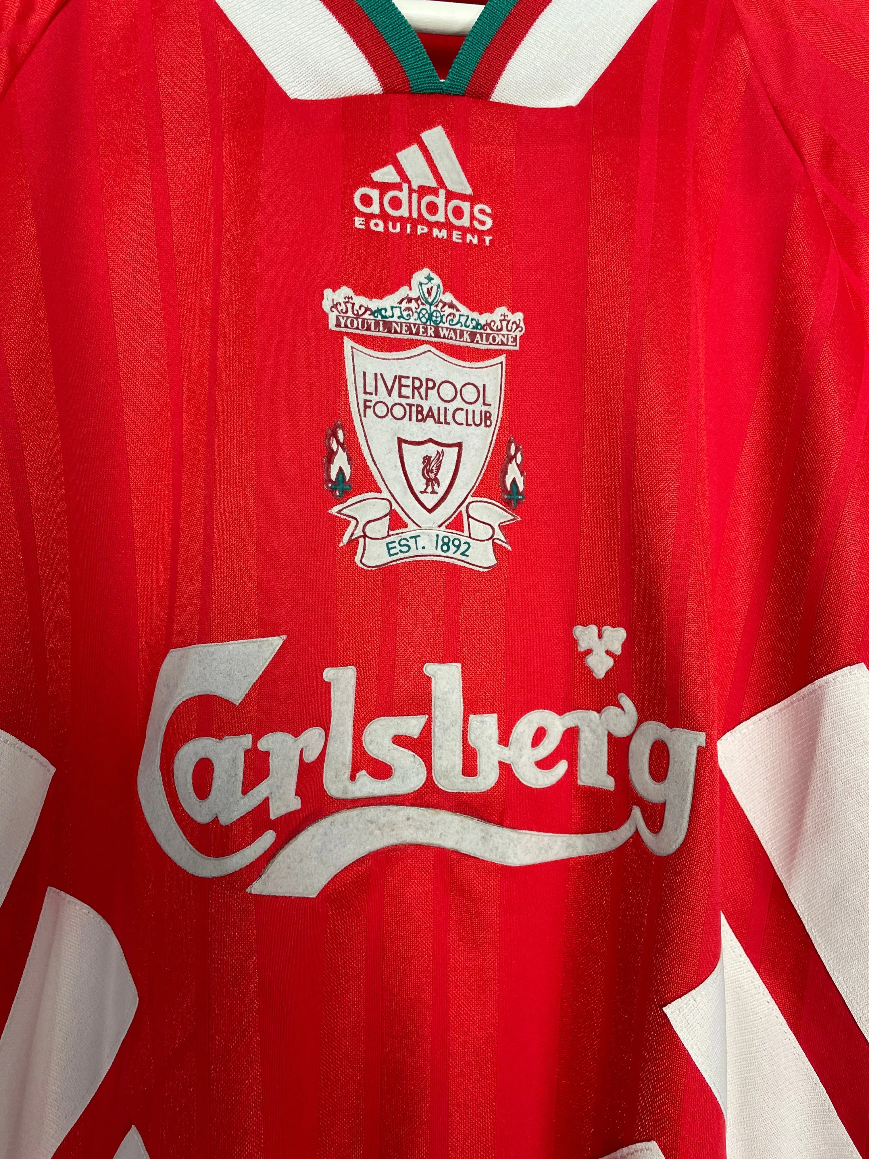 1993/95 LIVERPOOL HOME SHIRT (XL) ADIDAS