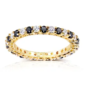 1ct.tw Black & White Diamond Eternity