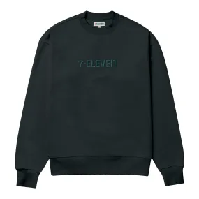 7-Eleven® Embroidered Crewneck - Pine Green