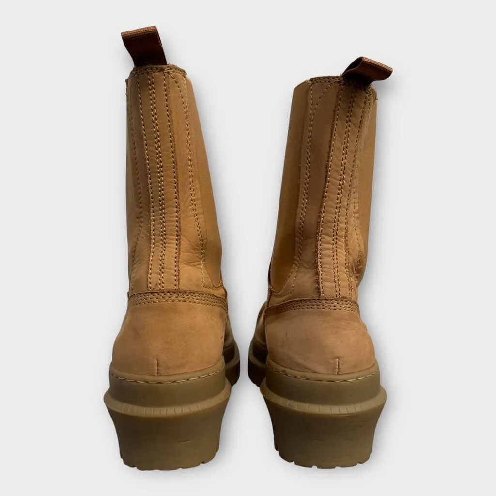 Acne Studios Beige Leather Western Boot