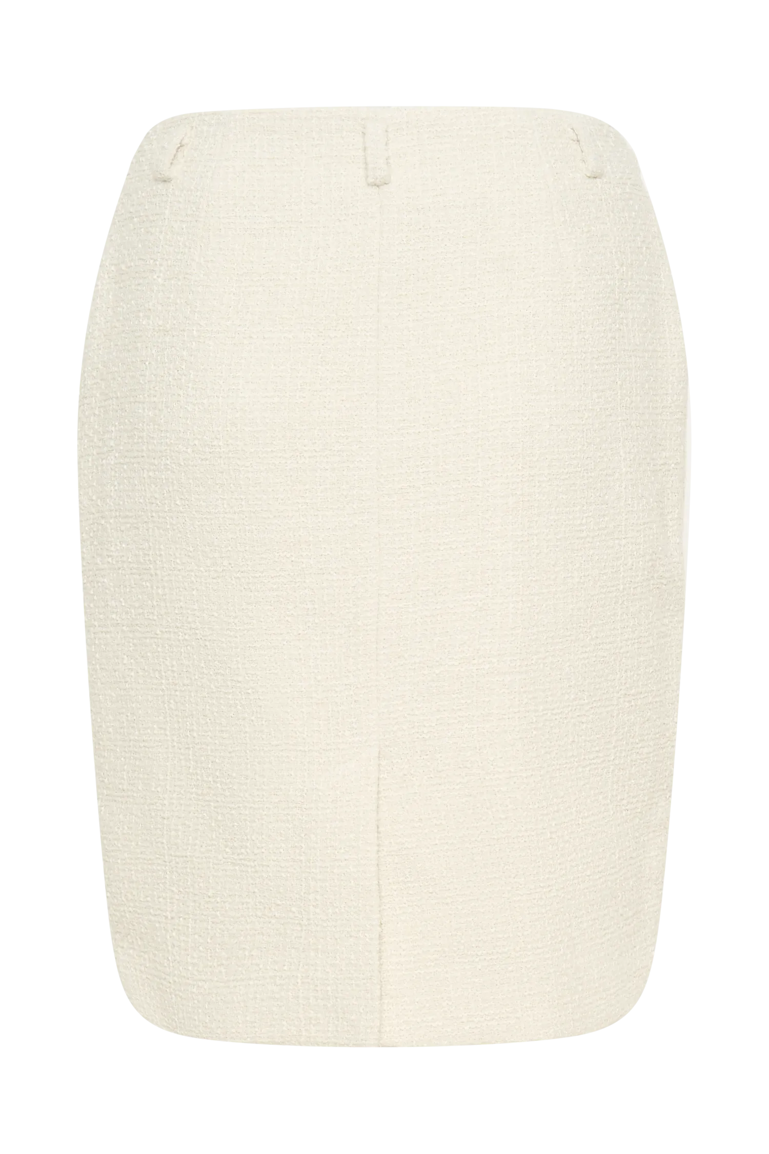 Addison Boucle Knee Length Skirt - Ivory