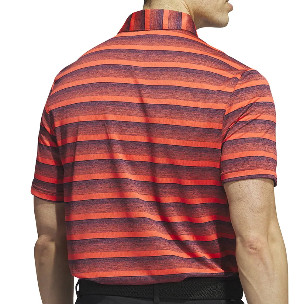 adidas 2-Colour Stripe Polo Shirt - Collegiate Navy/Bright Red