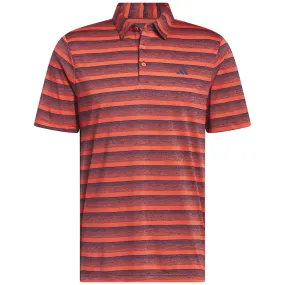 adidas 2-Colour Stripe Polo Shirt - Collegiate Navy/Bright Red