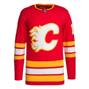 adidas - Men's Calgary Flames Authentic Jonathan Huberdeau Home Jersey (IN0842)