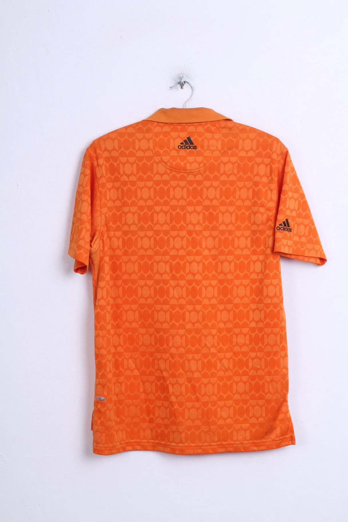 Adidas Mens M Polo Shirt Orange Sport Training