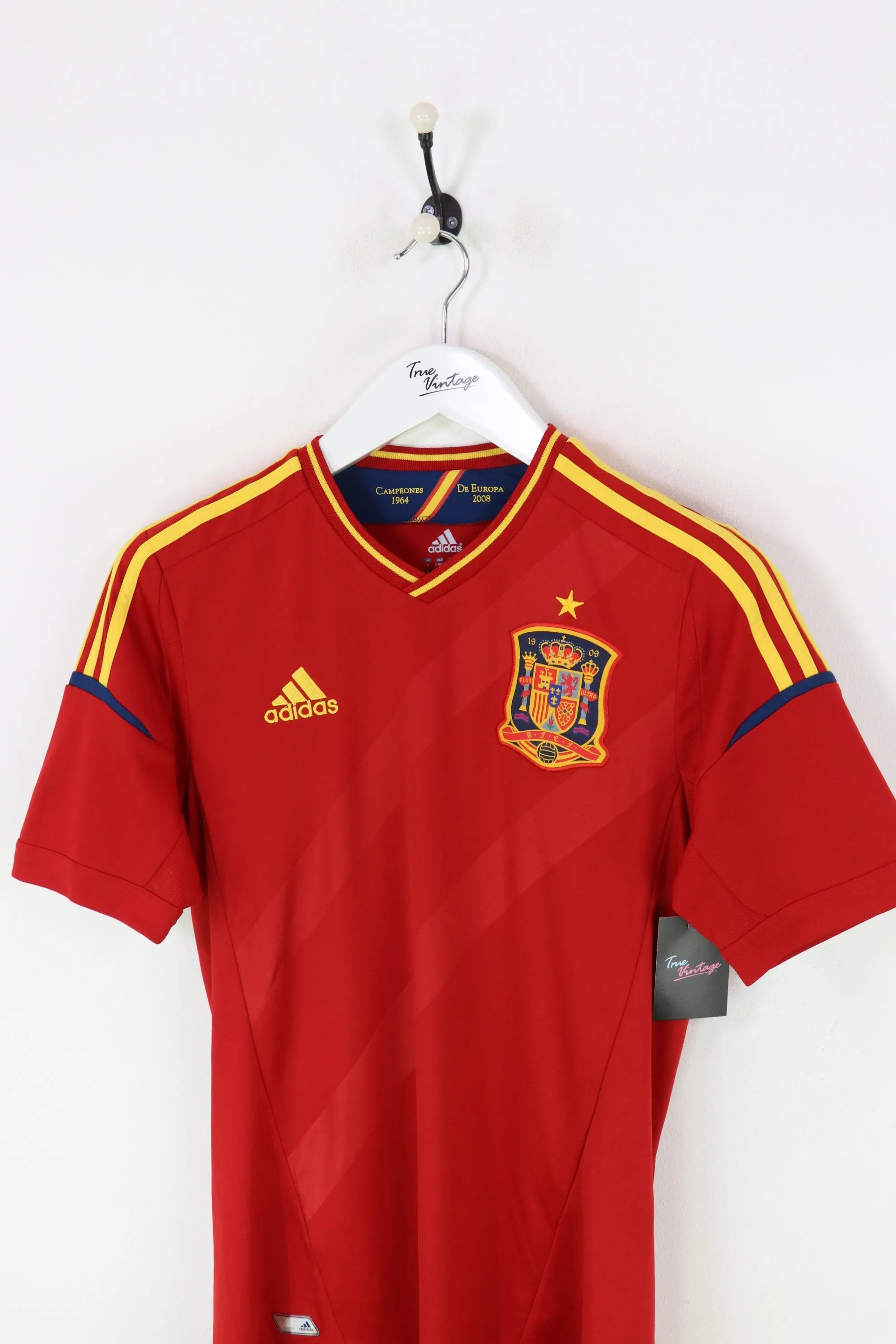 Adidas Spain Football Shirt Red Small