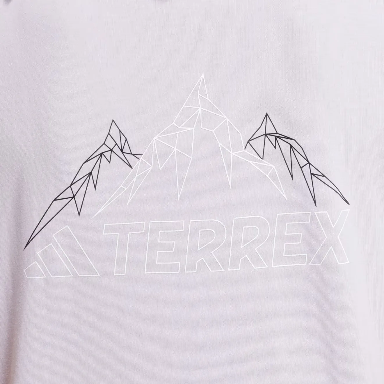 Adidas Terrex Womens Mountain Graphic T-Shirt Silver Dawn