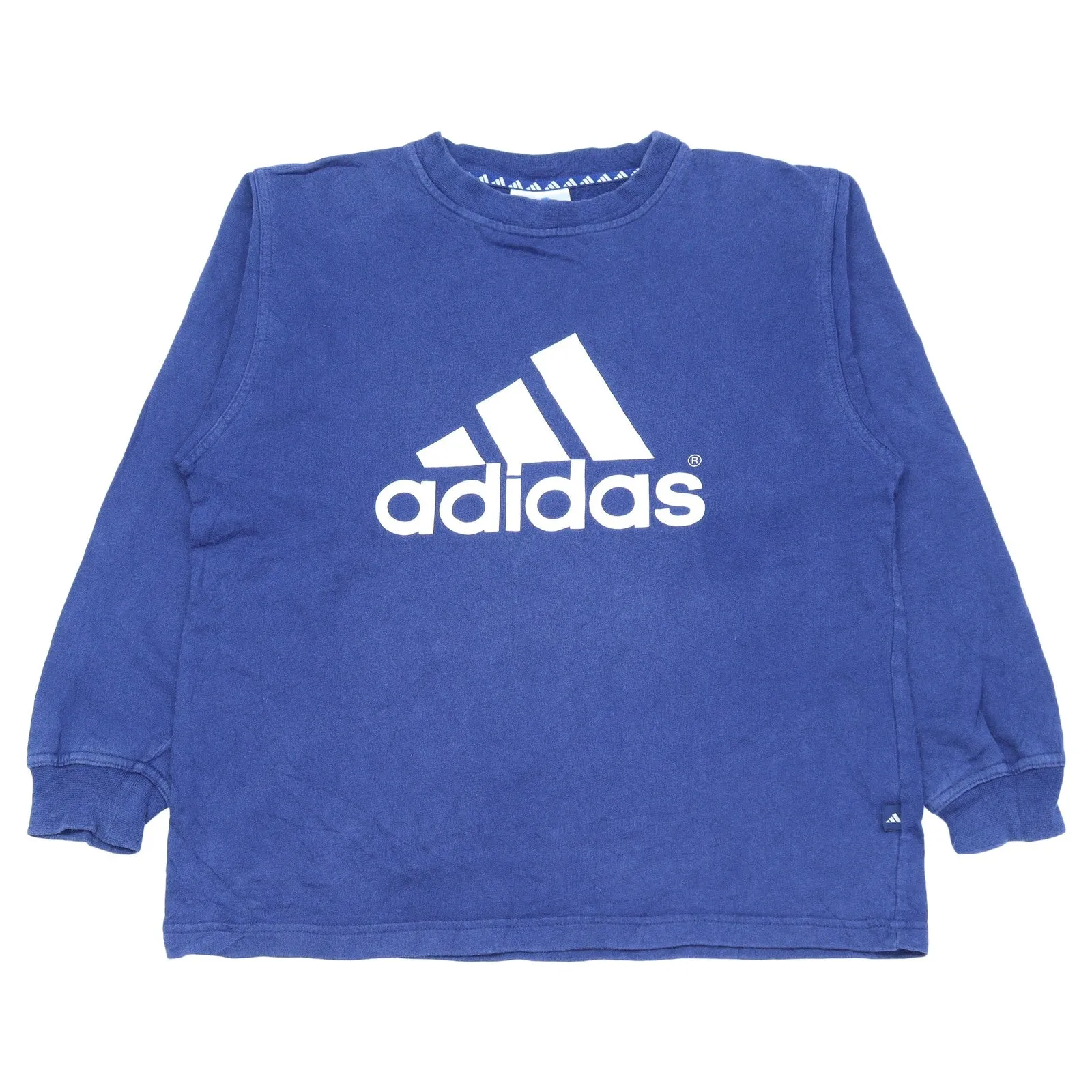 Adidas Tri Logo Vintage Blue Sweatshirt