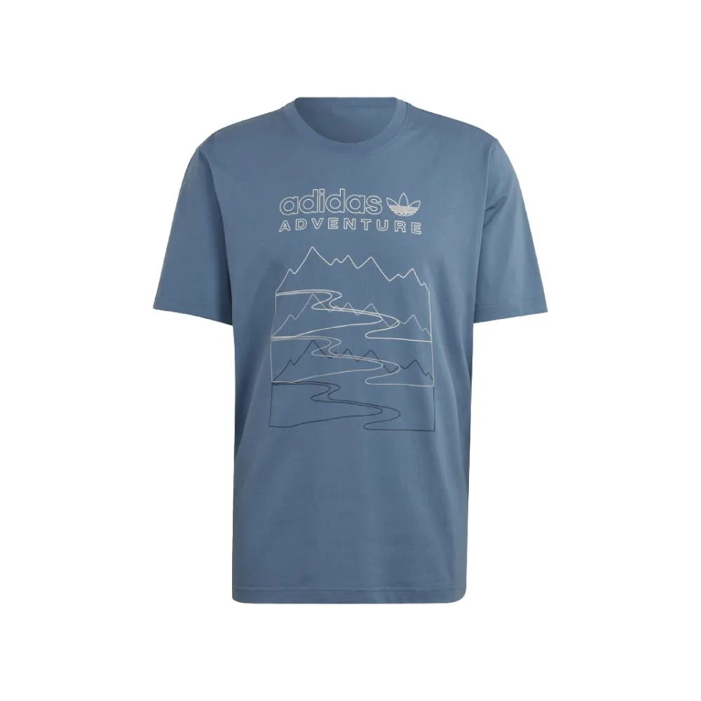 Adventure Mountain Front Tee 'Altered Blue'