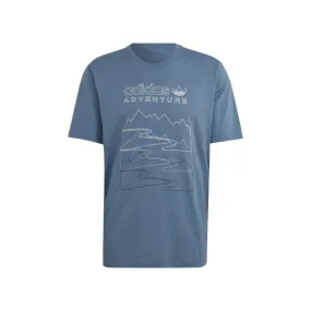 Adventure Mountain Front Tee 'Altered Blue'