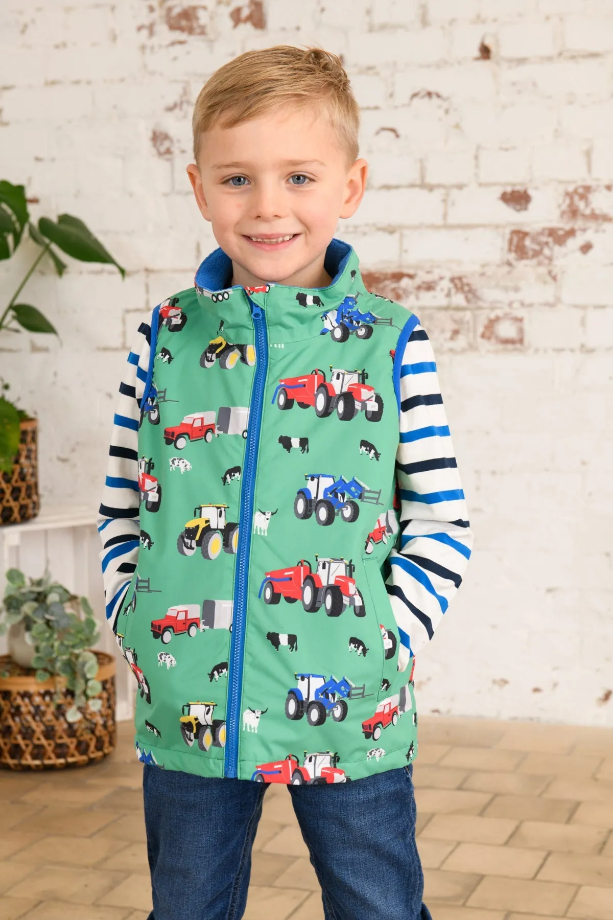 Alex Gilet - Peagreen Tractor Print