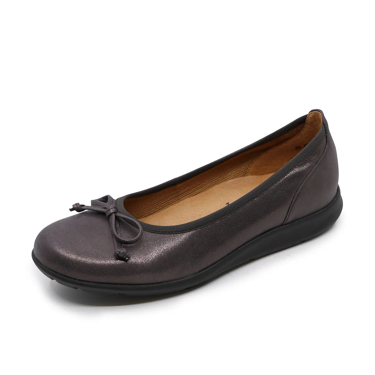 Alicia Metallic Dark Taupe  Hovercraft Flats