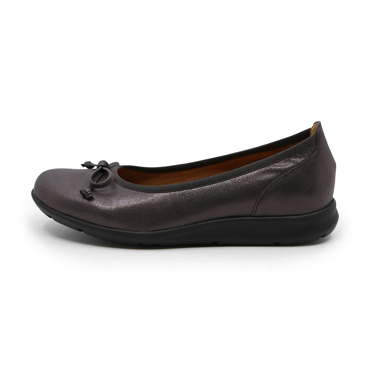 Alicia Metallic Dark Taupe  Hovercraft Flats