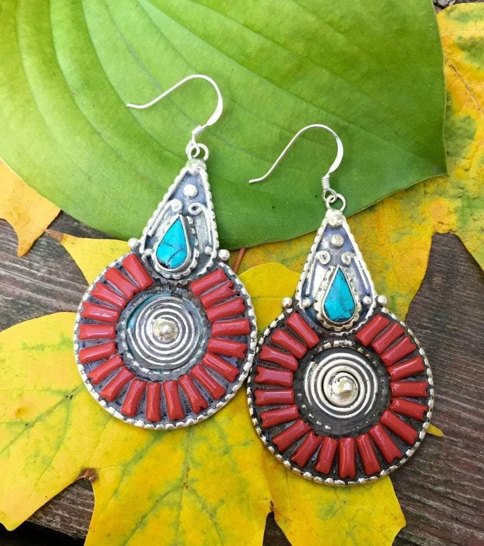 Annapurna Tibetan Style Earrings