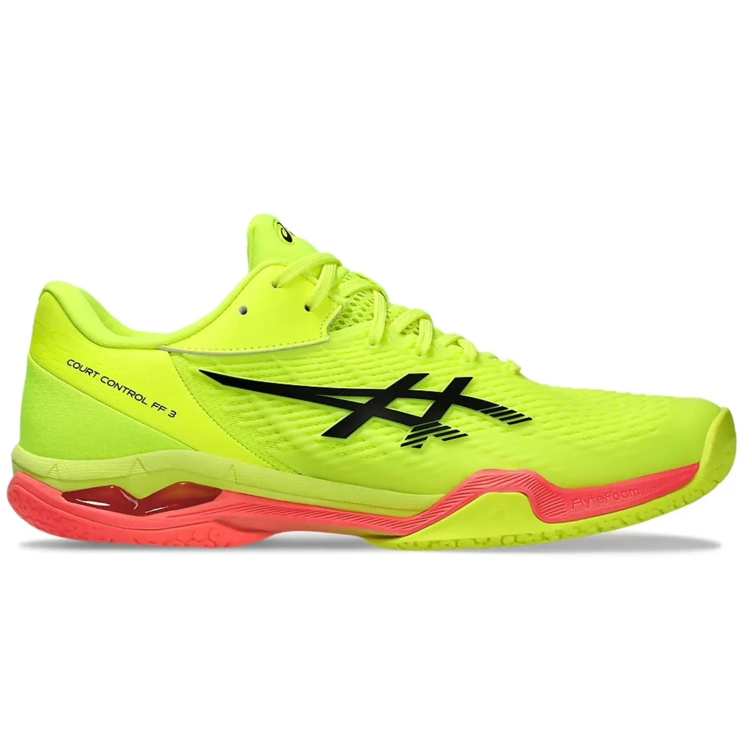 ASICS Court Control FF3 Paris Men's Badminton Shoe, Safety Yellow/Black