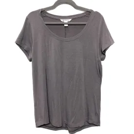 Athletic Top Short Sleeve By Athleta In Grey, Size: M