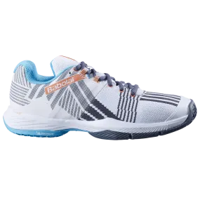 Babolat Women's Sensa Padel Shoes White/Canyon Sunset