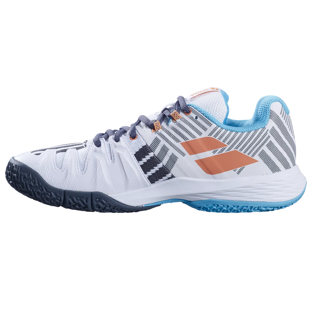 Babolat Women's Sensa Padel Shoes White/Canyon Sunset