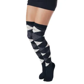 Black Argyle | Over The Knee