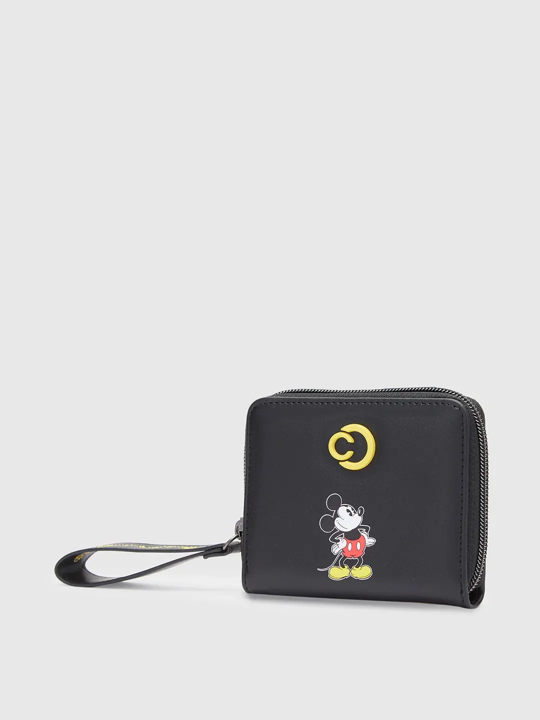 Caprese Disney Inspired Printed Mickey Mouse Collection Small Wallet Black