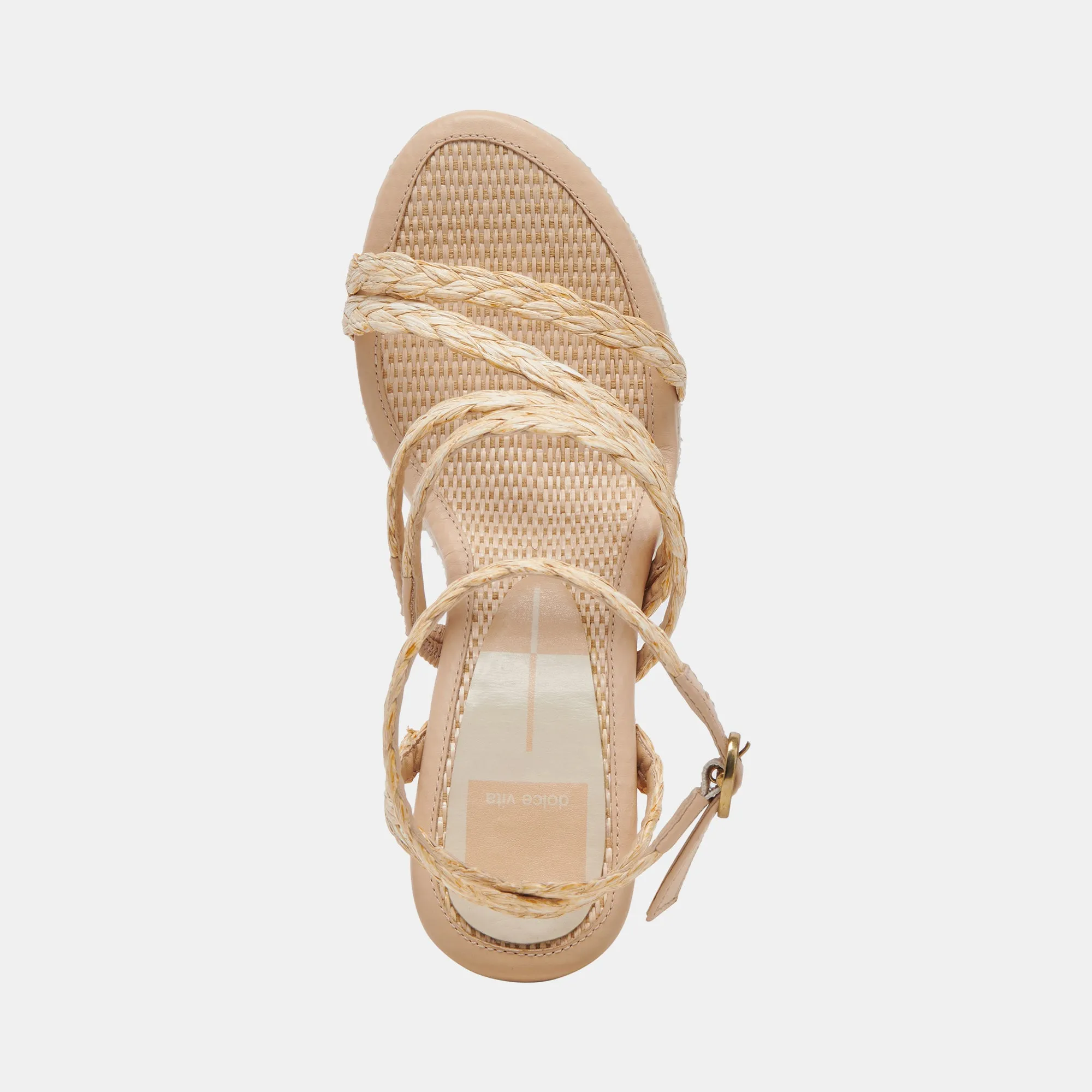 CATINA HEELS LT NATURAL RAFFIA