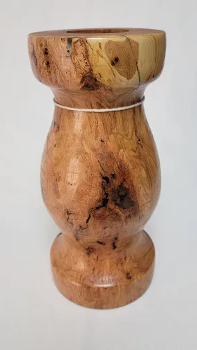 Cherry Burl Candleholder #112