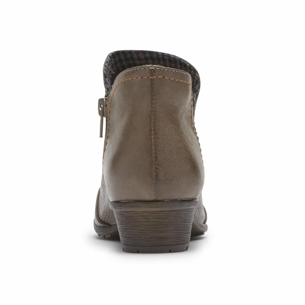 Cobb Hill GRATASHA V-CUT BOOT TAUPE LEATHER