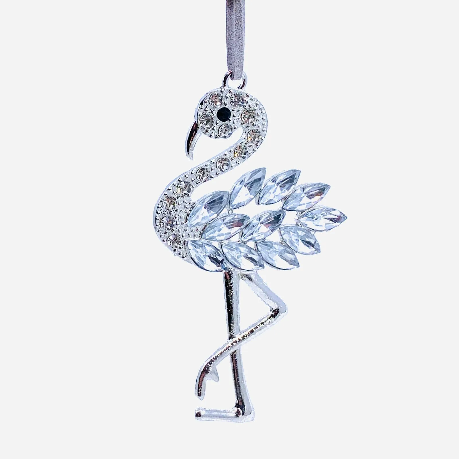 Crystal Flamingo Ornament