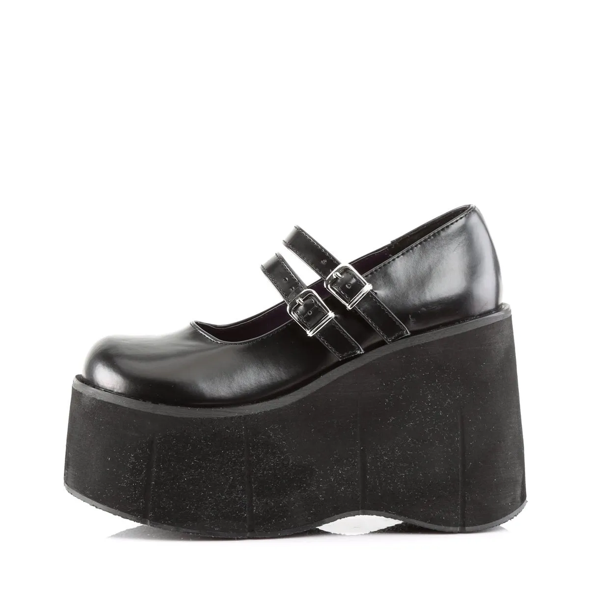 Demonia KERA-08 | Black Vegan Leather Mary Janes