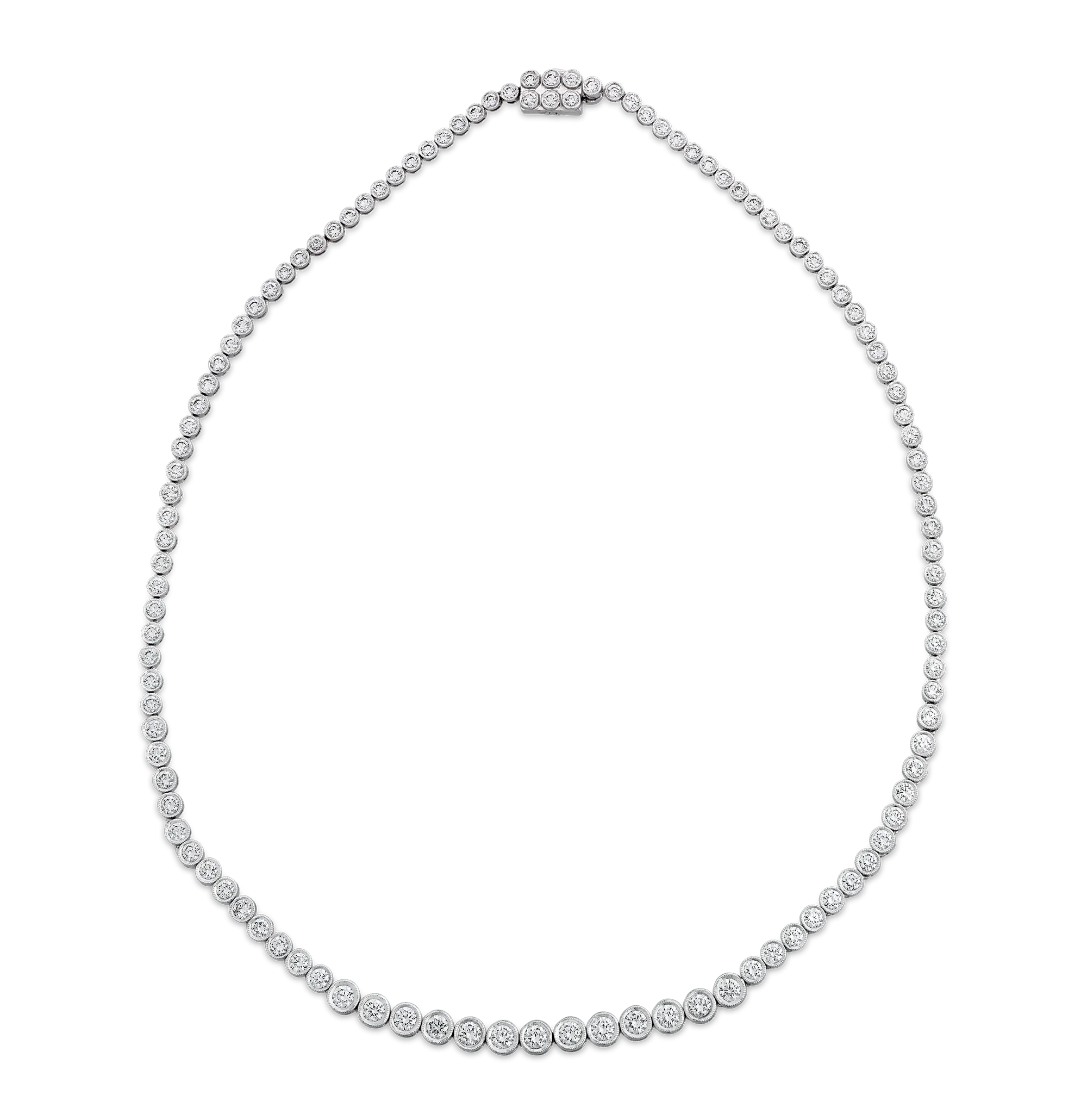 Diamond Riviera Necklace, 8.23 Carats