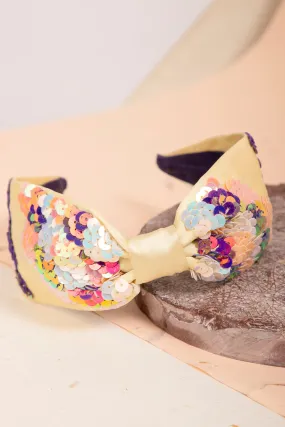 Dreamy Dusk Embroidered Hairband