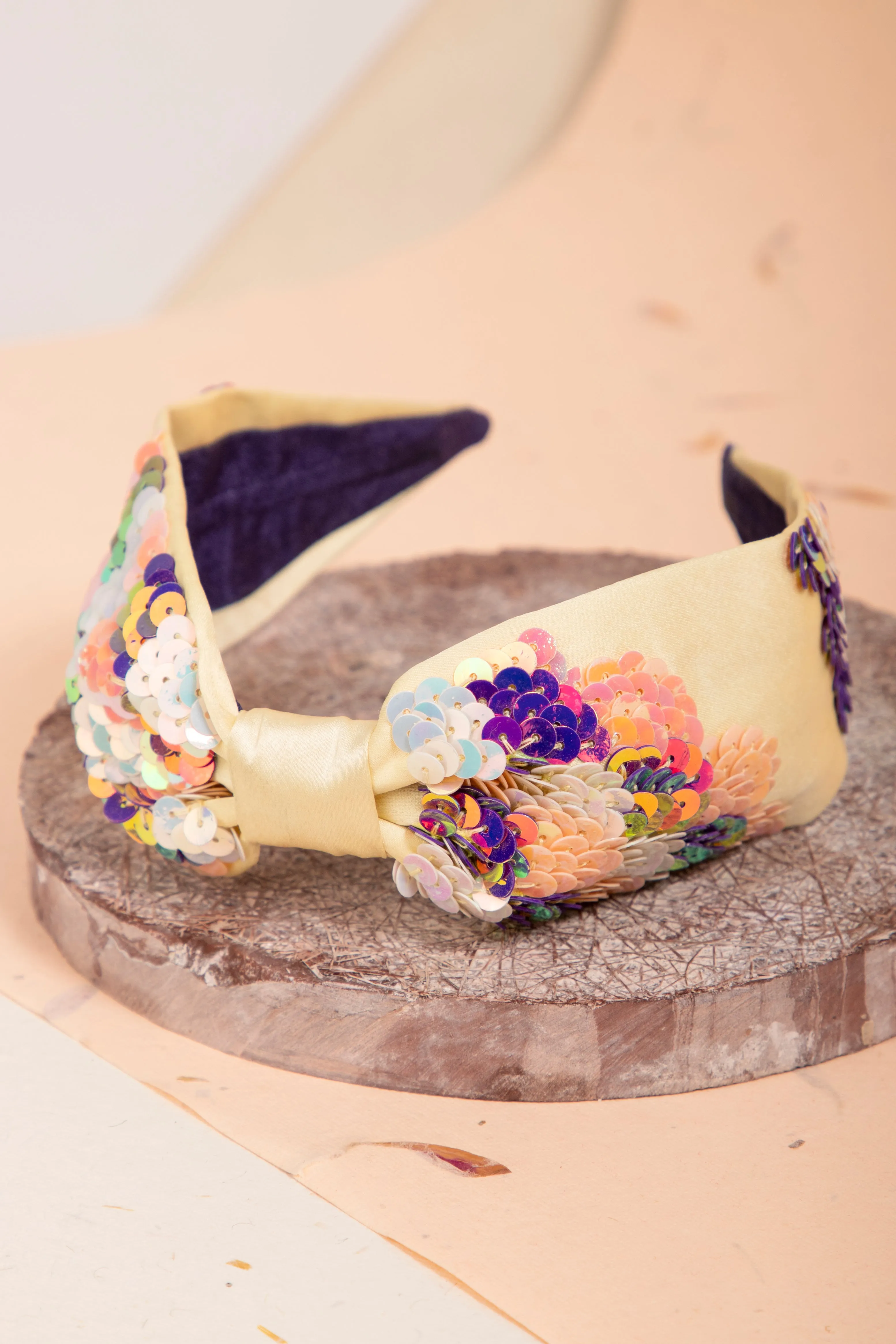 Dreamy Dusk Embroidered Hairband