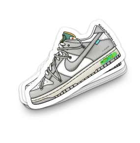 Dunk Low "Off-White Lot 42" Sneaker Sticker