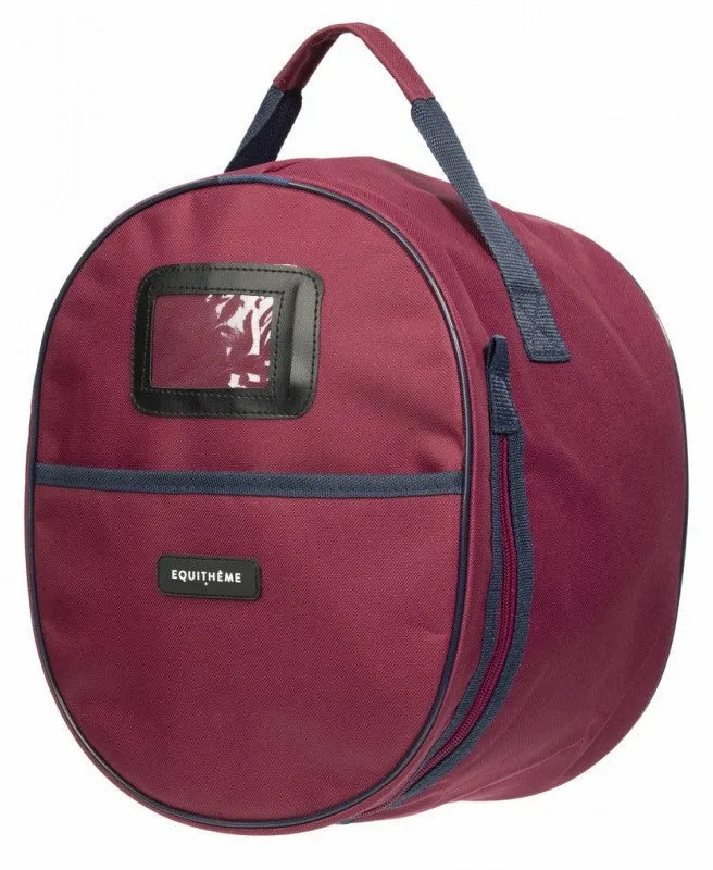 Equi Theme Helmet Bag Burgundy Navy