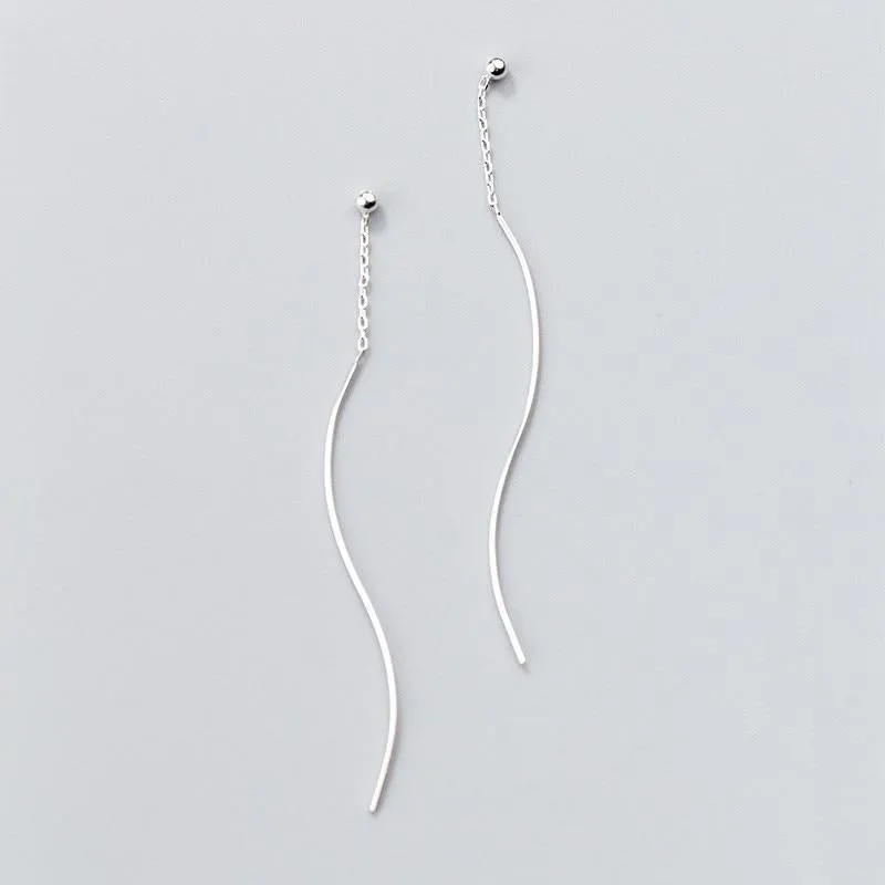 Exquisite Swirl Drops Minimal Earrings