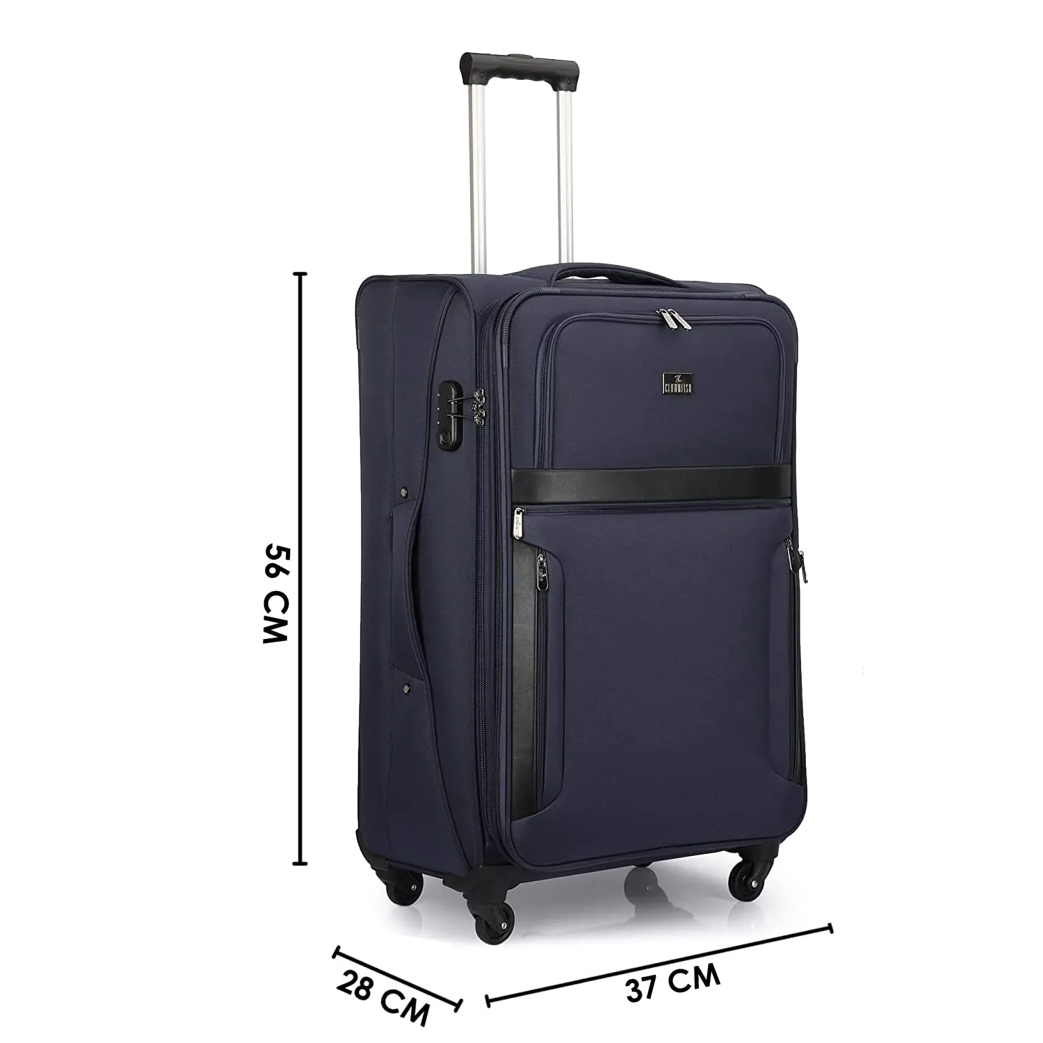 Faramund Series Set of 3 Trolley bags Navy Blue (Small, Medium, Large)