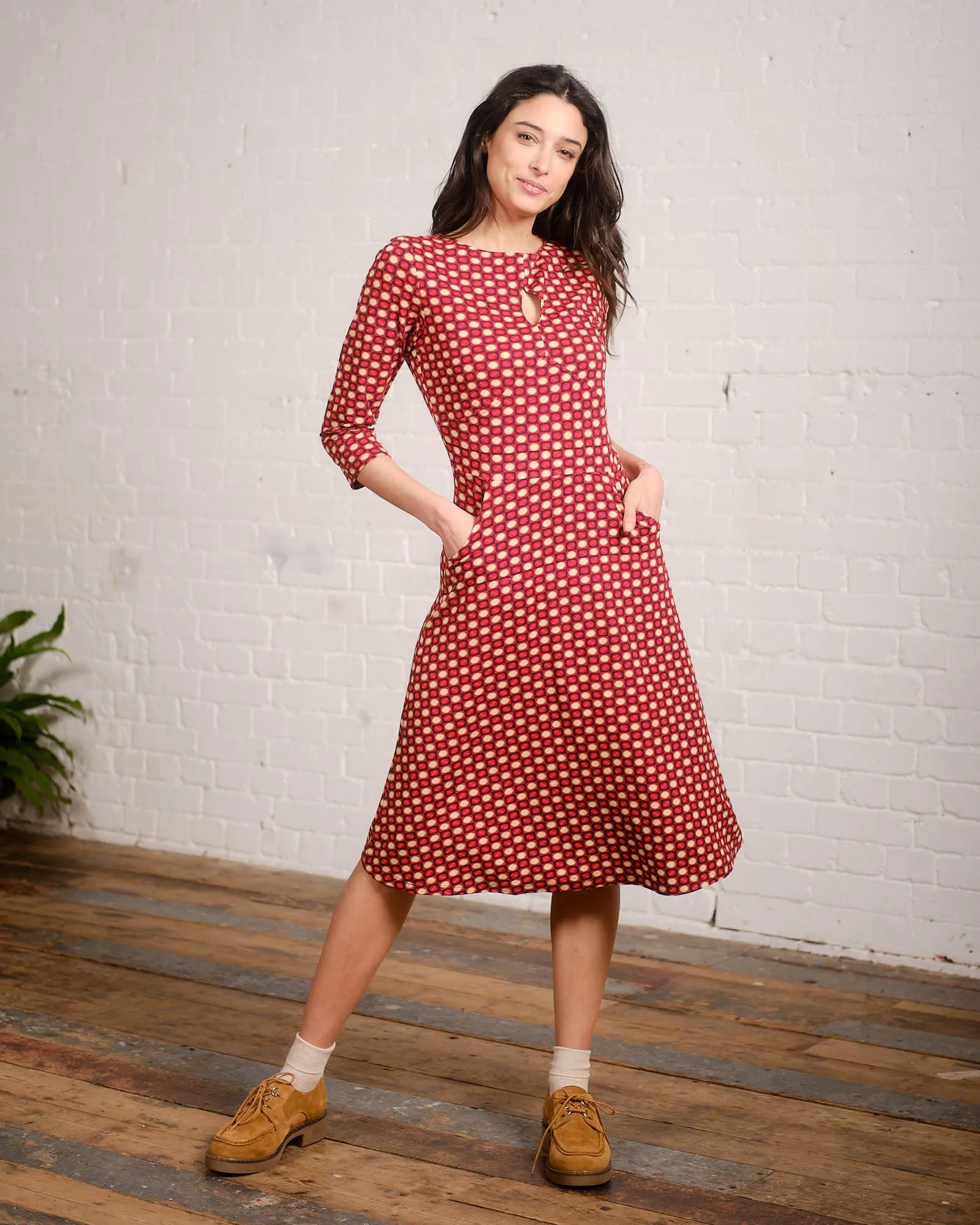 Fifi Dress in Circles Print