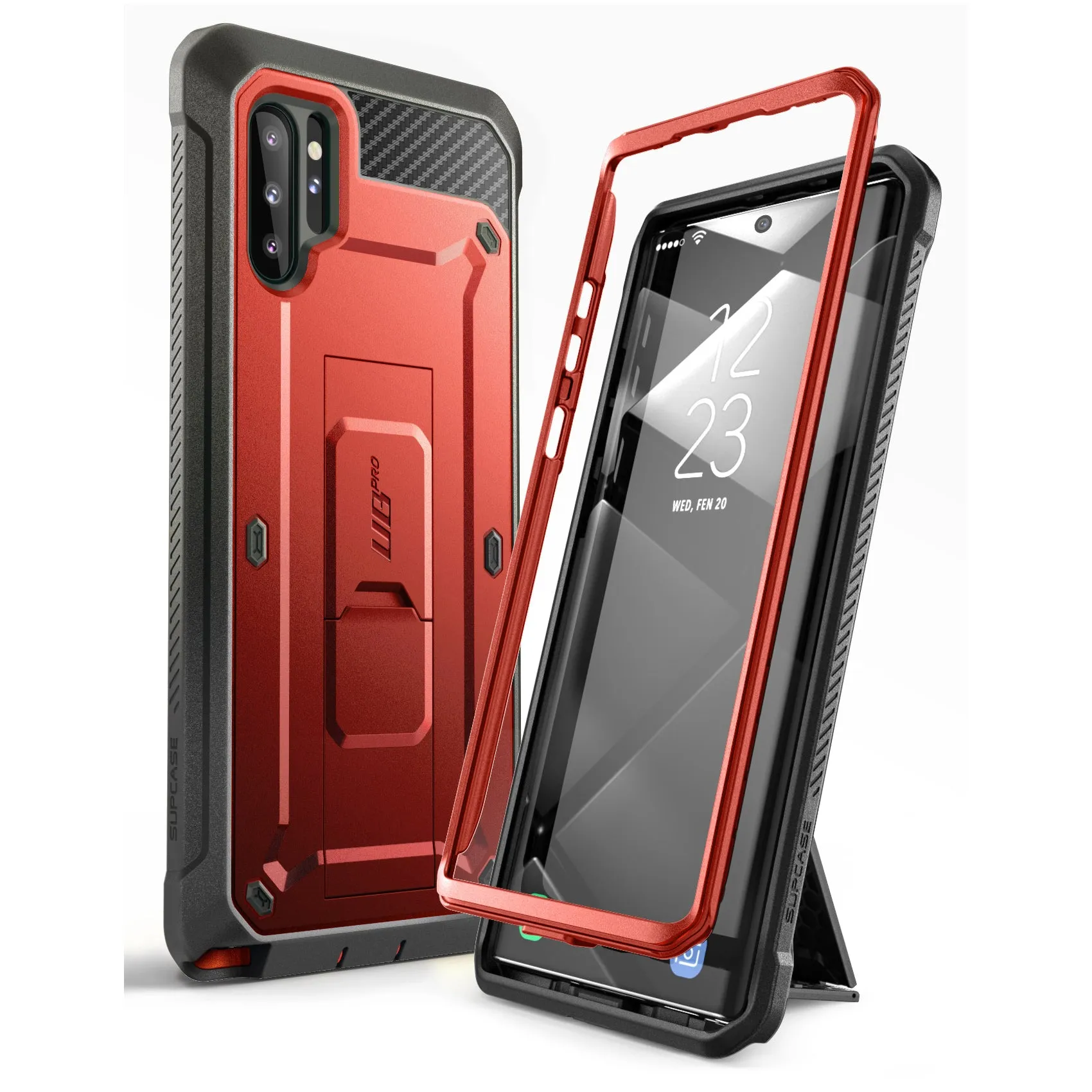 Galaxy Note10 Plus / Note10 Plus 5G Unicorn Beetle Pro Full-Body Rugged Case-Metallic Red