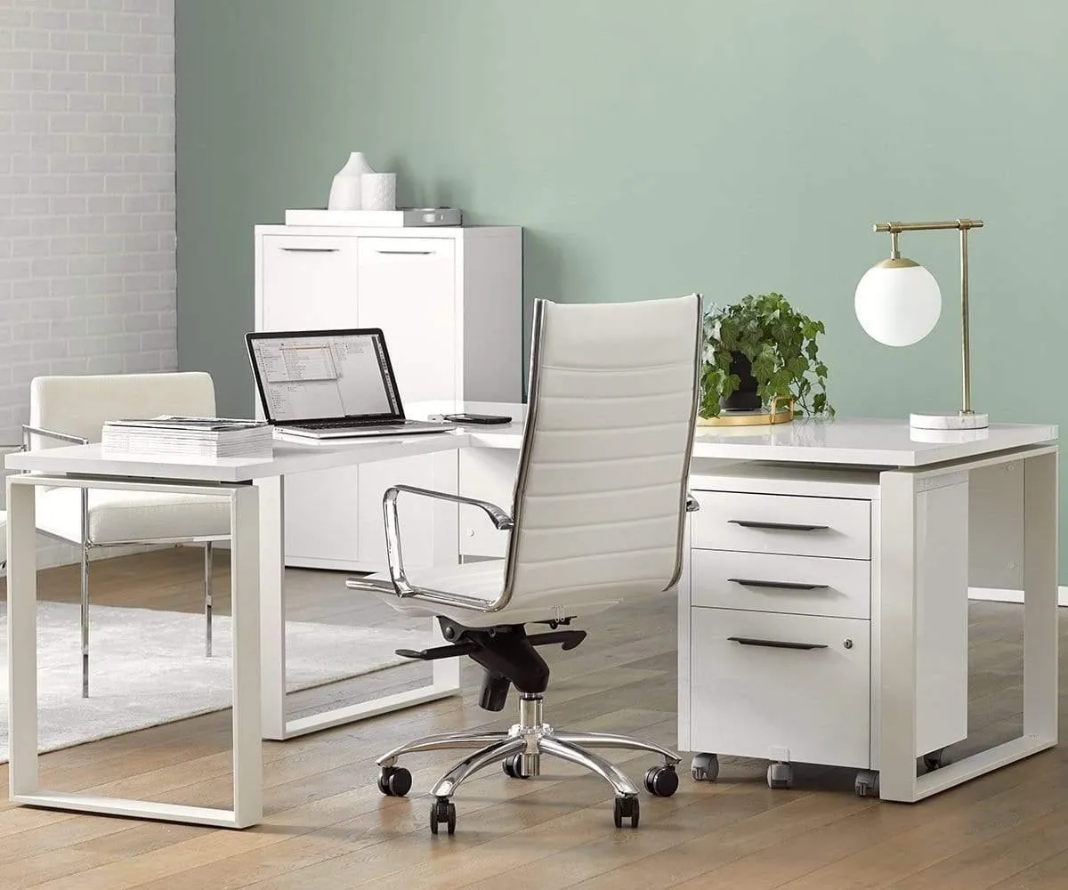 Gammel Return Desk - White