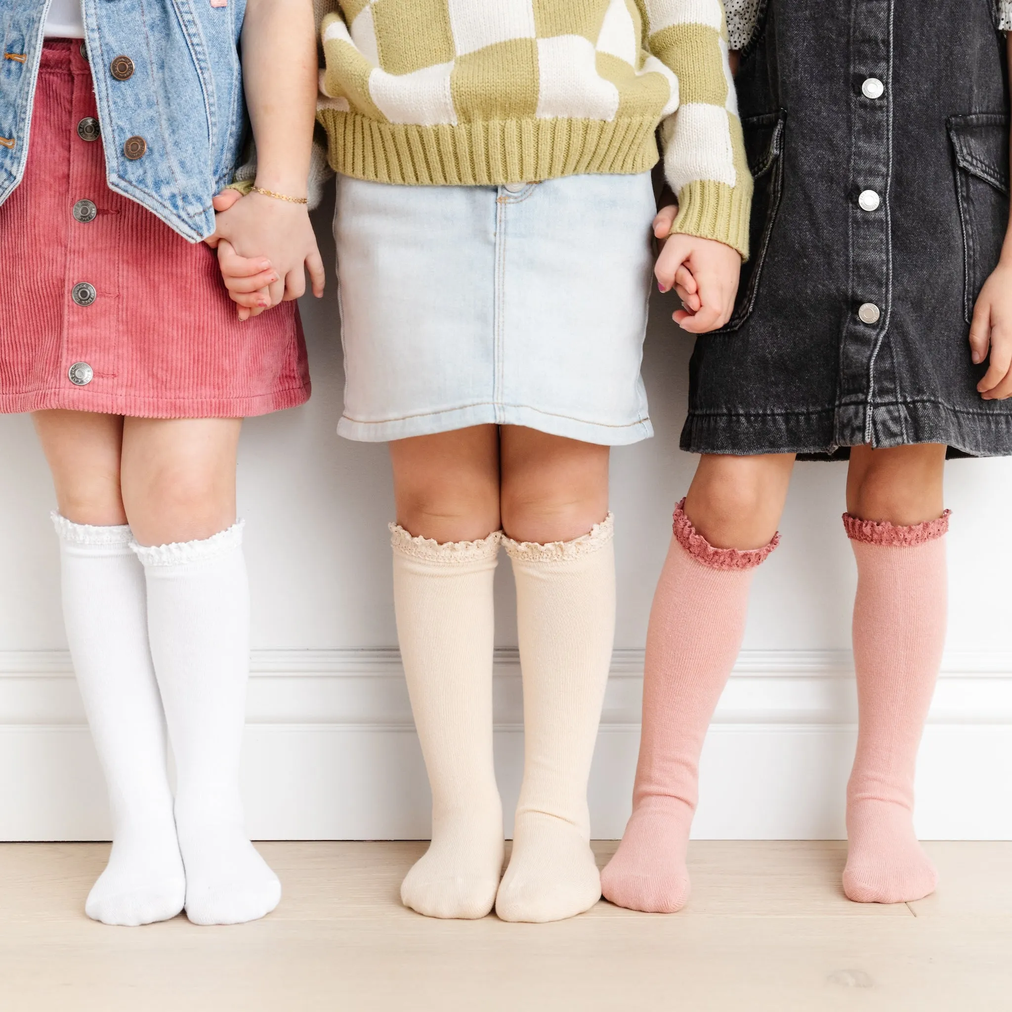 Girlhood Lace Top Knee High Sock 3-Pack