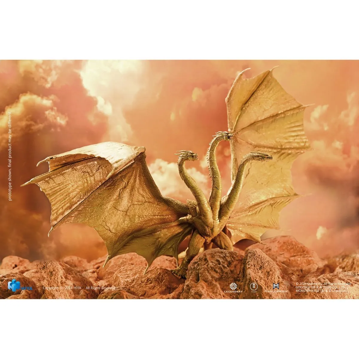 Hiya Toys Exquisite Basic Series Godzilla: King of the Monsters Gravity Beam King Ghidorah (Previews Exclusives)