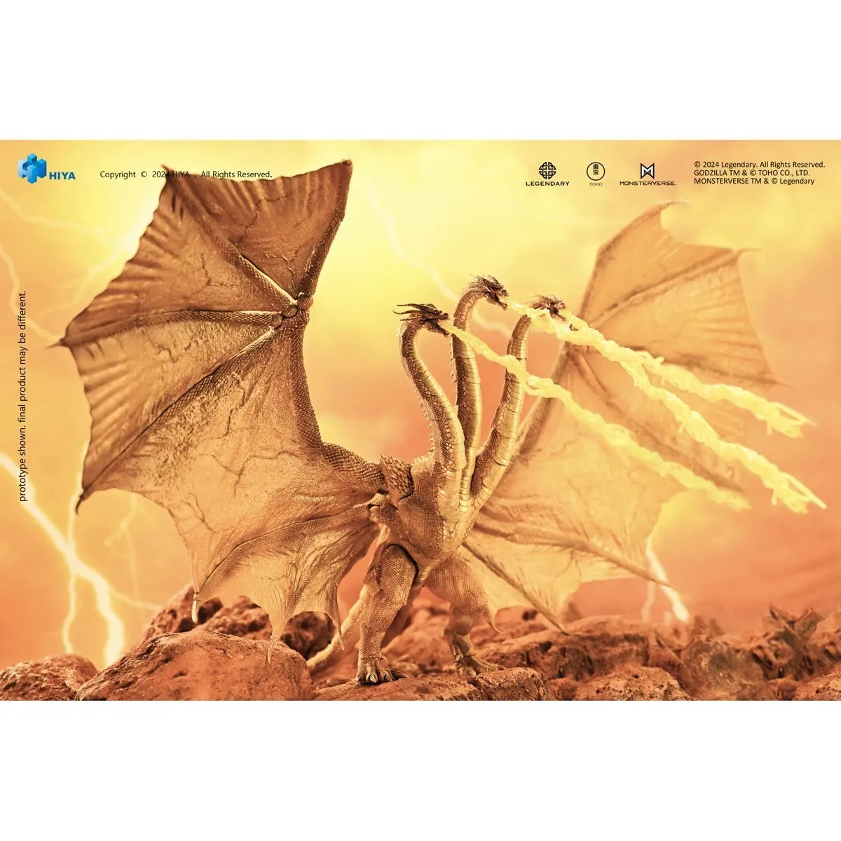 Hiya Toys Exquisite Basic Series Godzilla: King of the Monsters Gravity Beam King Ghidorah (Previews Exclusives)