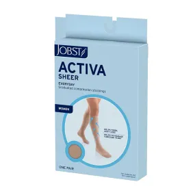 Jobst ACTIVA Sheer Compression Knee High Stockings - 15-20mmHg