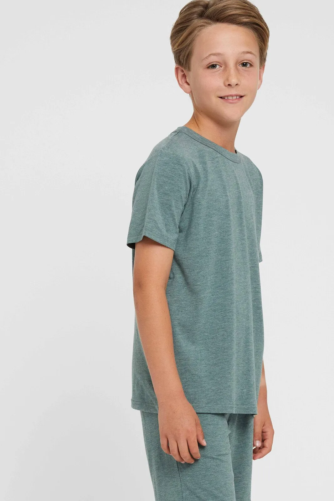 Junior Lounge Tee - Moss Green