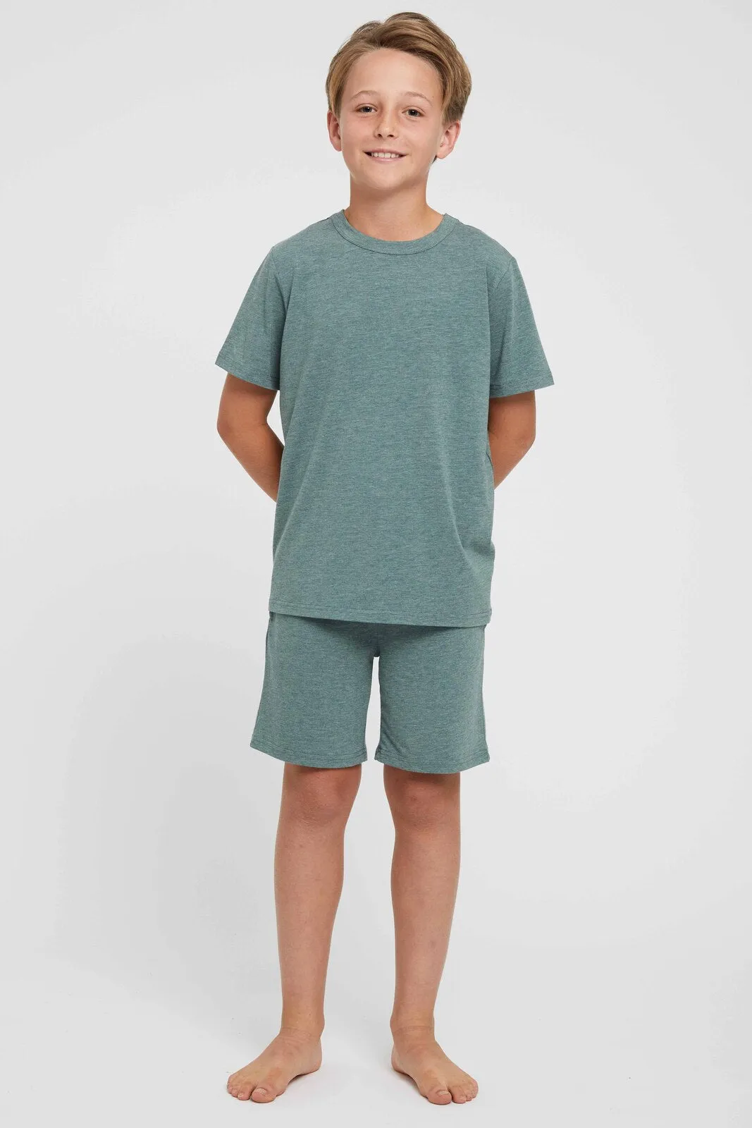 Junior Lounge Tee - Moss Green