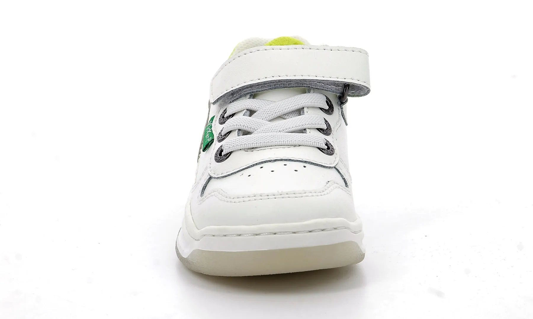 KICKERS KICKELSEY Blanc Argent Jaune sneakers