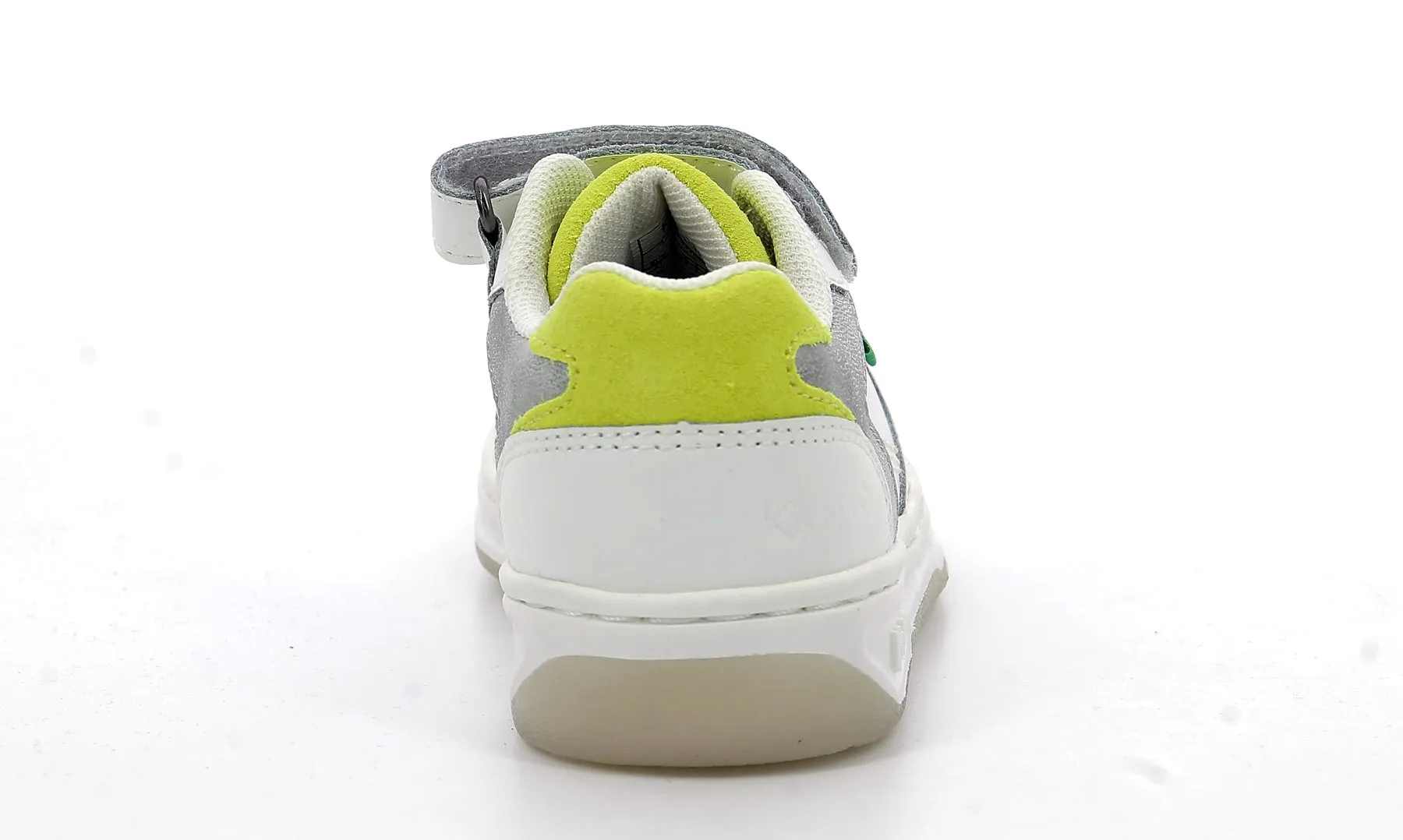 KICKERS KICKELSEY Blanc Argent Jaune sneakers