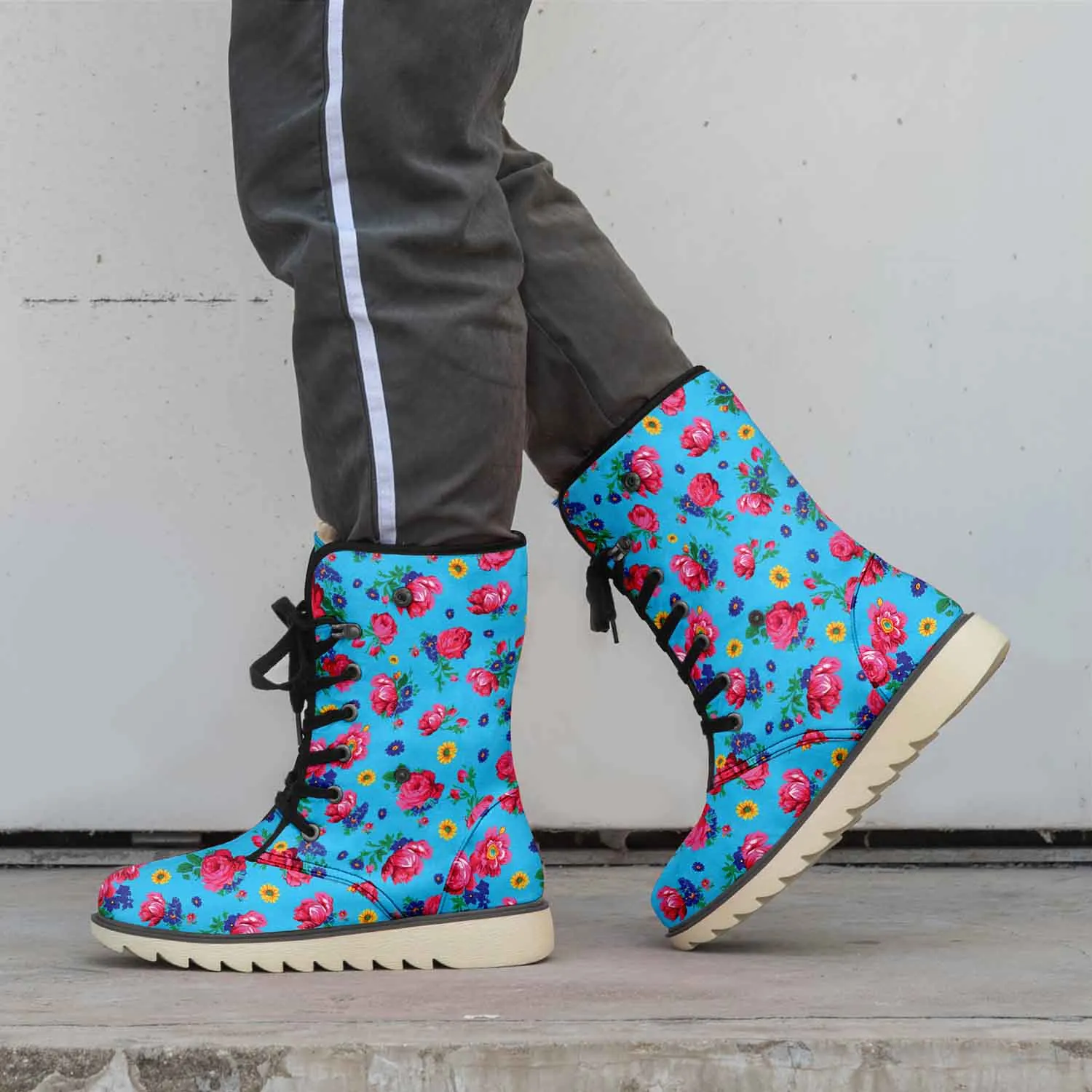 Kokum Ceremony Turquoise Polar Winter Boots