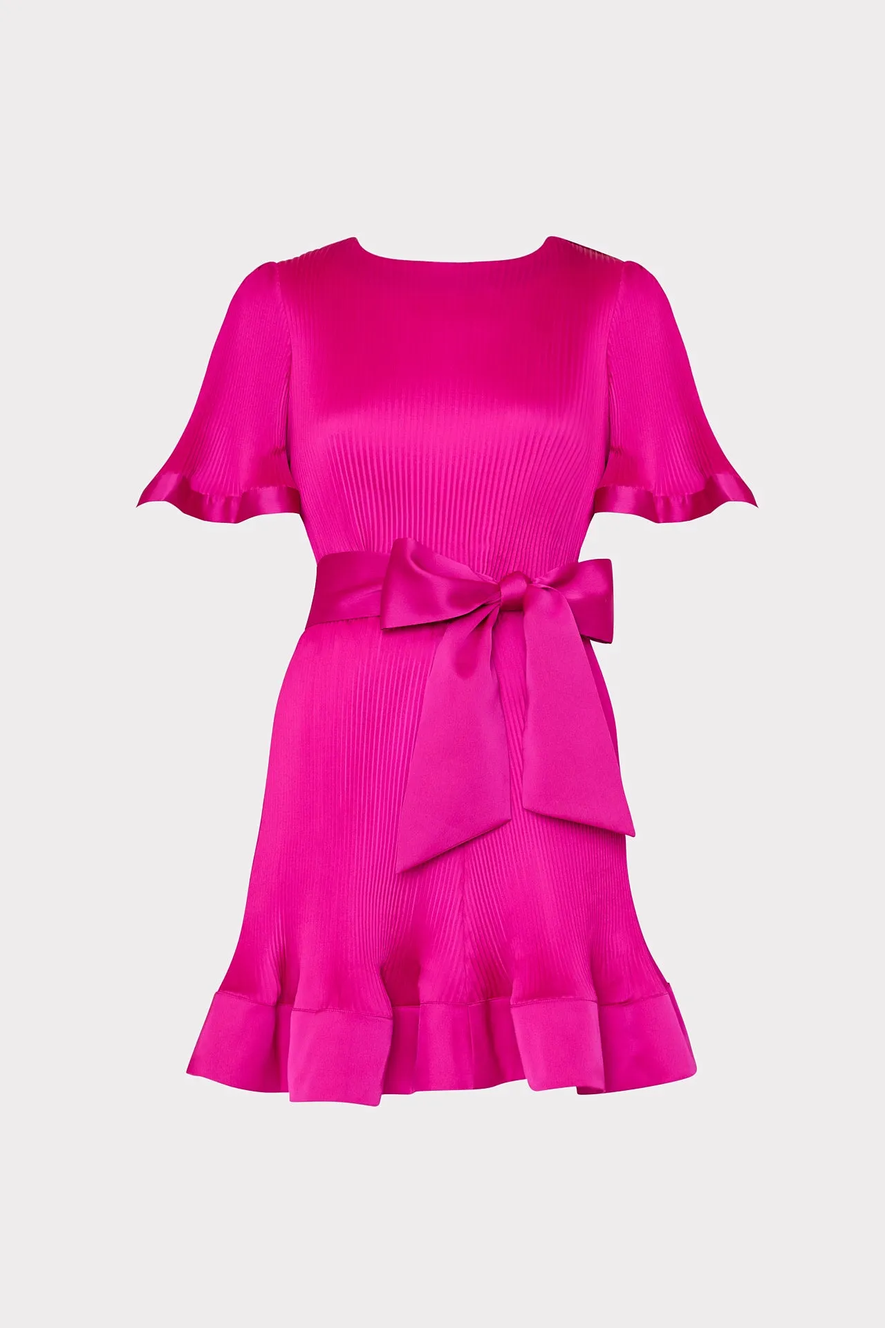 Lumi Satin Pleated Dress